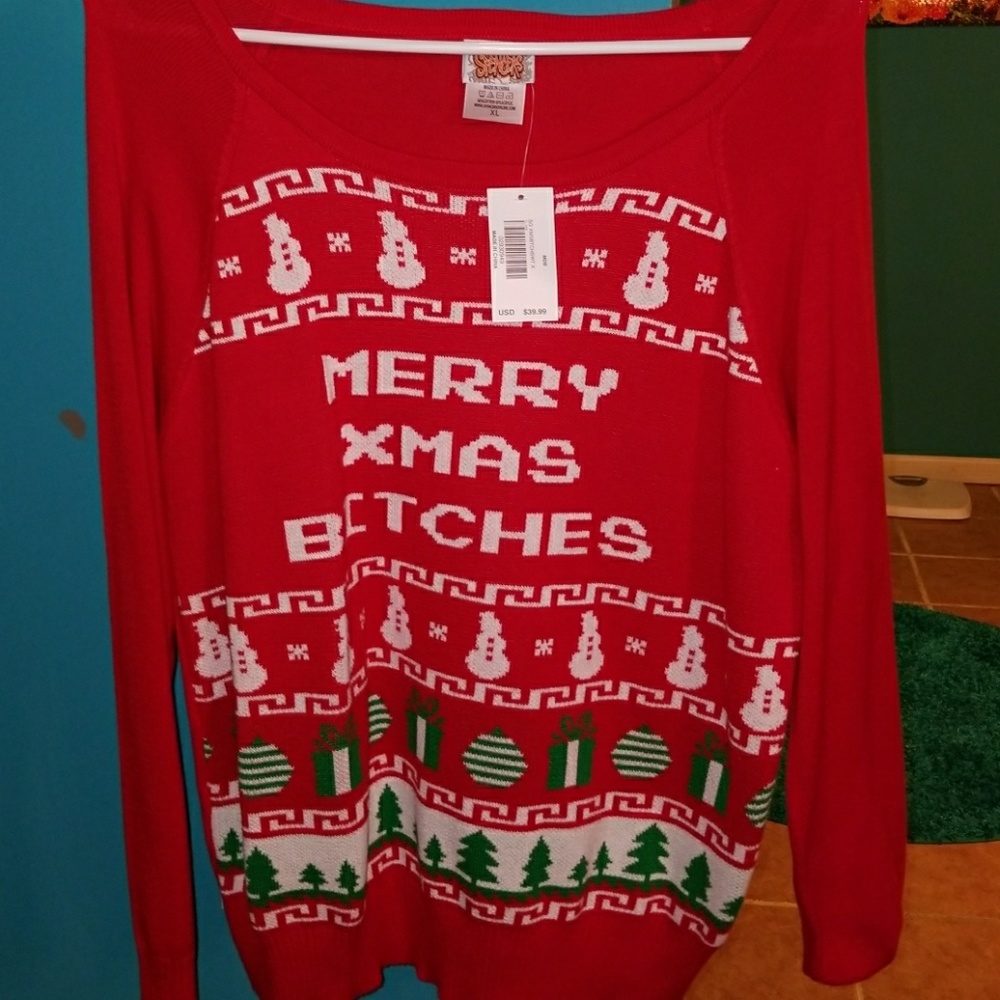 Spencer's holiday sweater